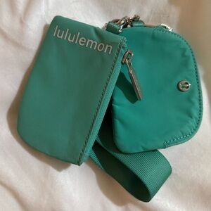 lululemon Teal wristlet and coin purse